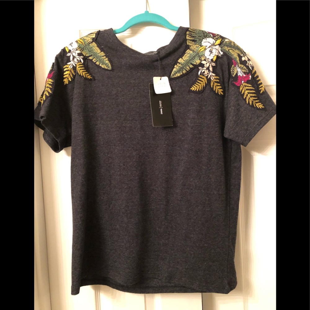 Zara Embroidered Top